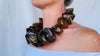 Huge Graduated Amber Necklace. Faceted. Mexican Amber. Dramatic and Gorgeous!
