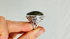 Labradorite Botanicals Ring. Bright Flash Stone Sterling Silver Jewelry. Size 6.25. 4141
