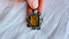 Amber & Sterling Pendant WITH INSECT on a Silver Chain. 4449