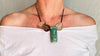Aventurine Cicada and Smoky Quartz Pendant Necklace. Medicine Necklace. 2276