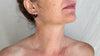 Large Amber Barbell Earrings. Double Sided. 2085