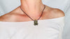 Labradorite Frog Necklace. Handcrafted Stone Pendant and Sterling Silver Jewelry. 4266