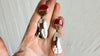 Jasper & Silver Drop Earrings. Sterling Silver. 0885