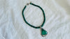 Malachite Pendant Necklace. Handcrafted Sterling Silver Designer Jewelry. 2391
