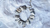 White Mexican Agate Necklace. Handmade Sterling Silver Designer Jewelry. Statement Necklace.