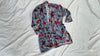 Cotton Velvet Printed Robe. Luxe Robe.