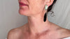 Turquoise & Silver Drop Earrings. Sterling Silver. 1329
