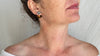 Large Amber Barbell Earrings. Double Sided. 2078