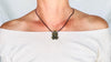 Labradorite Frog Necklace. Handcrafted Stone Pendant and Sterling Silver Jewelry. 4266