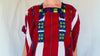 Vintage Oxchuc Mexican Huipil. Vibrant Mayan Textile.