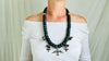 Jade Chachal Beaded Necklace. Guatemalan Jade. 2246