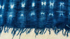 Indigo African Wrap. Tie Dye, Shibori. Shawl, Scarf. Mali. 4221