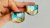 Labradorite Post Earrings. Sterling Silver Handmade Designer Jewelry. One-of-a-Kind. 4076