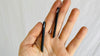 Obsidian Sliver Earrings. Sterling Silver. 2347
