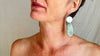 Guatemalan Jade Earrings. Sterling Silver. 2236