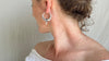 Fat Hoop Earrings India. Sterling Silver. 1075