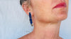 Long Lapis Lazuli Earrings. Sterling Silver. 138