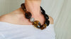 Dramatic Amber Necklace. Antique Sterling Silver Beads. Maximalist Designer Jewelry. 2390