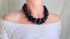 Blue Goldstone & Silver Necklace. Melting Quartz. Atelier Aadya. 1407