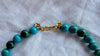 Vintage Mexican Cross Pendant on Turquoise Necklace. Gold Plated Silver. Mexico. Frida Kahlo