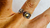 Amber Botanicals Ring. Sterling Silver. Adjustable Size. AP-431