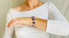Sterling Amethyst Bracelet. 0478
