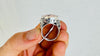 Rose Quartz Botanicals Cocktail Ring. Gorgeous Faceted Stone. Size 5.5. 4144