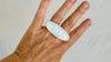 Moonstone Two Finger Ring. Adjustable. Gorgeous Flash. 1288