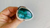 Azurite Malachite Oversized Cocktail Ring. Gorgeous. Size 6.3