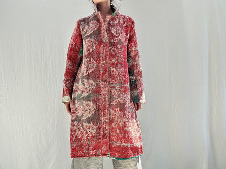 Vintage Kantha Coat. Repurposed.