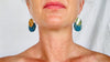 Chrysocolla and Sterling Silver Earrings. 2892