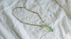 Natural Green Quartz Crystal Pendant Necklace. Sterling Silver. Atelier Aadya. Medicine Necklace. 2249