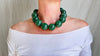 Aventurine Spheres Necklace. Sterling Silver. Adjustable. 1162