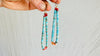 Natural Turquoise Earrings. Santo Domingo. Kewa Pueblo. Native American. 4347