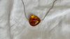 Amber Pendant on a Silver Chain. Sterling Silver. 0323. IN COMPLIANCE with Etsy Regulations.