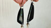 Squash Blossom & Blue Goldstone Earrings. Sterling Silver. 2016