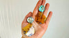 Amber & Abalone Earrings. Sterling Silver. 2004