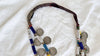Rainbow Kuchi Tribal Coin Necklace. Brightly Colored.