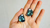 Hubei Turquoise Earrings. Sterling Silver.