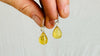 Amber Drop Earrings. Sterling Silver. 1295