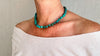 Turquoise and Sterling Necklace. Natural American Turquoise. 2285