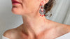 Oaxacan Filigree Earrings with Coral. Sterling Silver. Mexico. Frida Kahlo. 1182