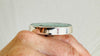 Huge Turquoise and Silver Cocktail Ring. Adjustable Size Sterling Silver Jewelry. 4152