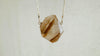 Gold-Rutilated Quartz Crystal Pendant Necklace. Sterling Silver. Atelier Aadya. Medicine Necklace. 2561