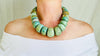 Mayan Guatemalita Jade Graduated Choker Necklace. Guatemalan Stone Jewelry. Handmade Necklace. 2247