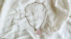 Rose Quartz & Fine Silver Necklace. Egg. 2028