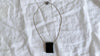 Jade Pendant on Silver Chain. Canadian Jade. Flower Clasp. Sterling Silver. 1423