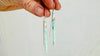 Chrysoprase Earrings. Handmade Sterling Silver Ear Wire. Green Stone Earrings. Gift for Her. 1364
