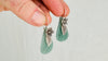 Guatemalan Jade Earrings. Handmade Sterling Silver Jewelry. 2415