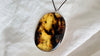 Large Amber Pendant Necklace. 1299